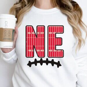 Nebraska Husker White Crewneck